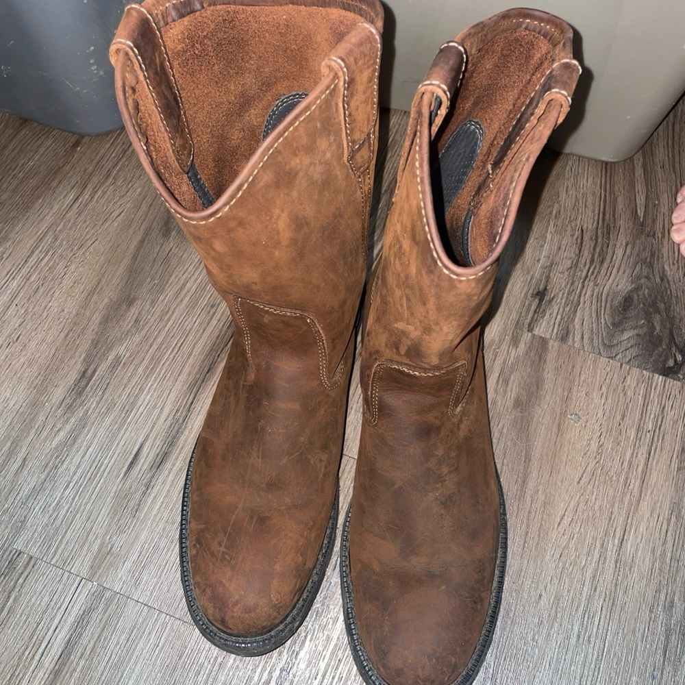 Wolverine Men's Wellington Slip-Resistant Work Boots, Size 13, Brown